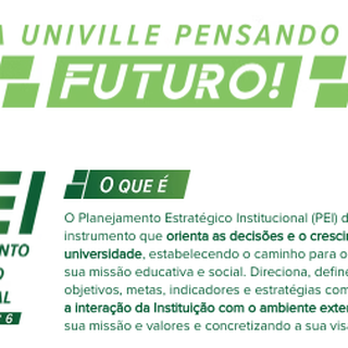 Univille apresenta Planejamento Estrat�gico Institucional � comunidade interna