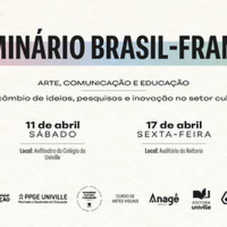 Univille promove�Semin�rio Brasil/Fran�a�na manh� de s�bado, 11�