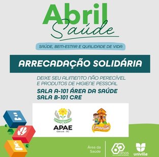 Abril Sade Univille promove ao solidria 